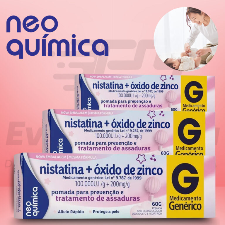 Kit Creme pomada para assadura com nistatina+óxid