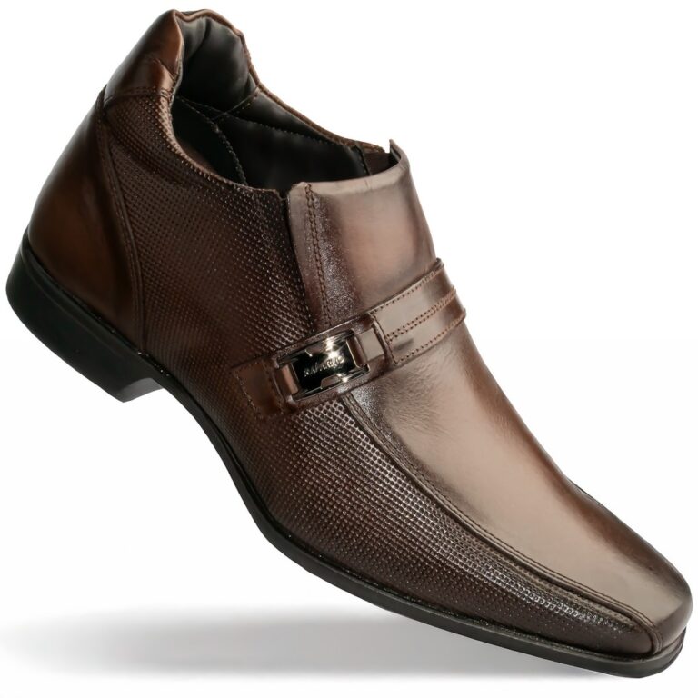 Sapato Rafarillo Office Alth Você+Alto 7cm Couro 