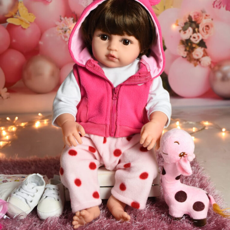 Bebê Sweetie Reborn (R) Menina Realista Silicone-