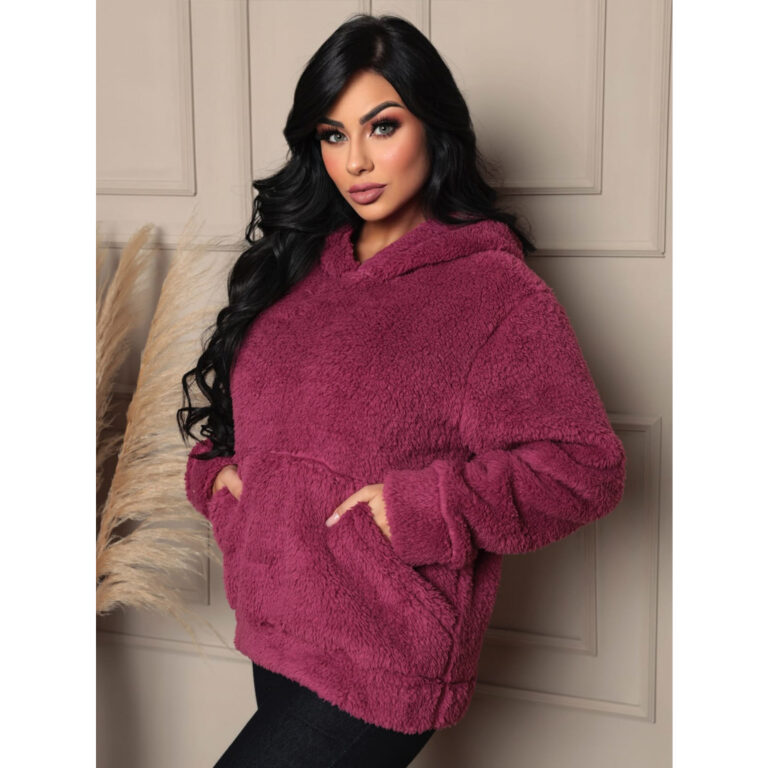 Blusa Frio Casaco Feminino Grosso Pelinho Teddy In