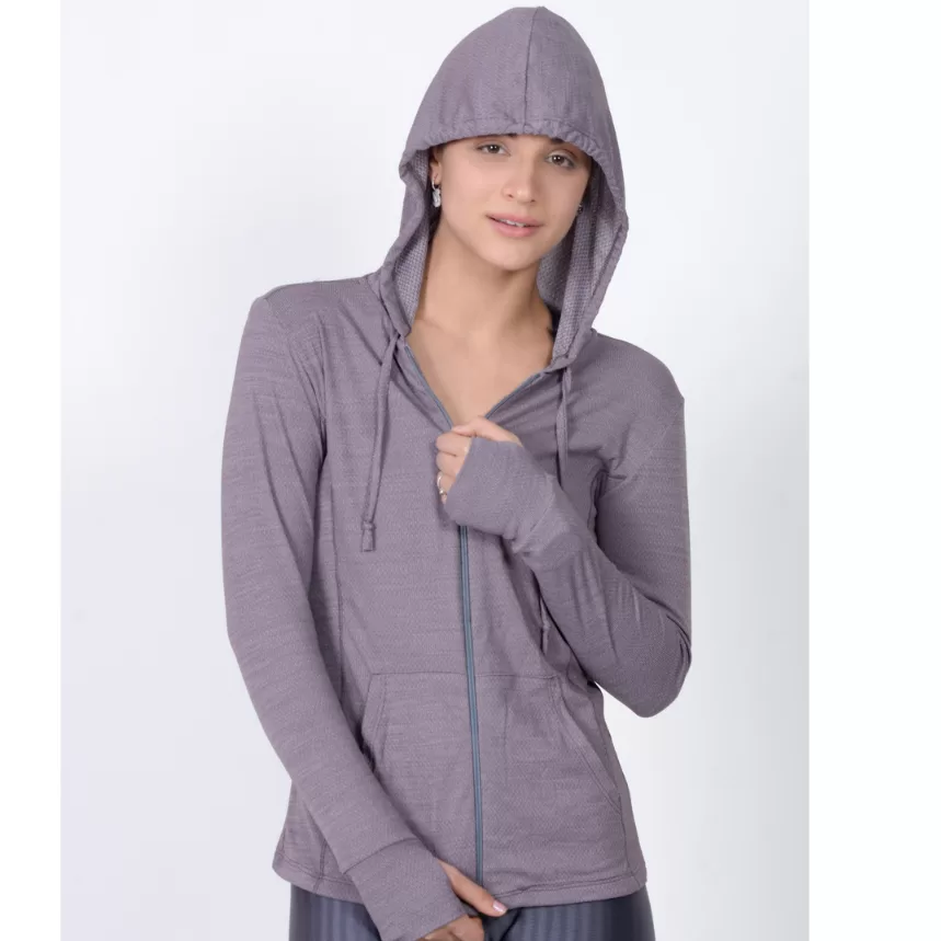 Jaquetinha Casaquinho Esportiva, Dry Fit – Academia – Fitness – Bolso, Capuz e Zíper. Proteção Solar