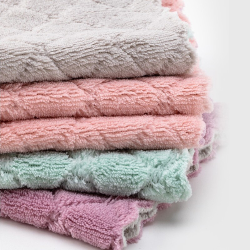 Kit 10 Pano De Prato, Pano De Limpeza De Cozinha Microfibra Para Limpar O Pia Anti-Aderente