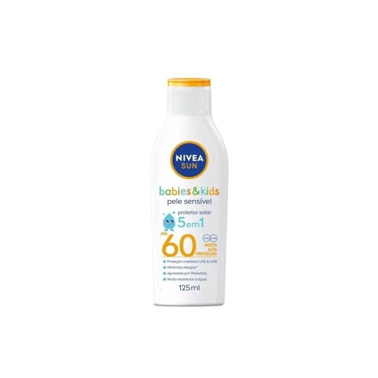 Protetor Solar Nivea Sun Kids Sensitive FPS60 125m