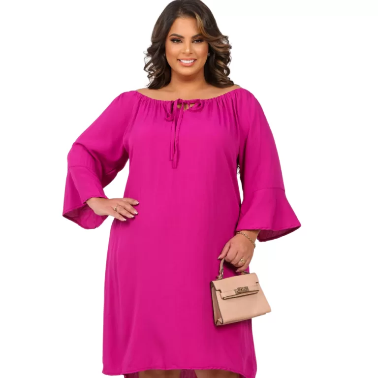 Vestido Ciganinha Plus Fresco Confortável Moda Ev