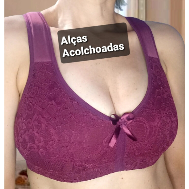 Sutiã de Renda Conforto Alças Acolchoadas Super 