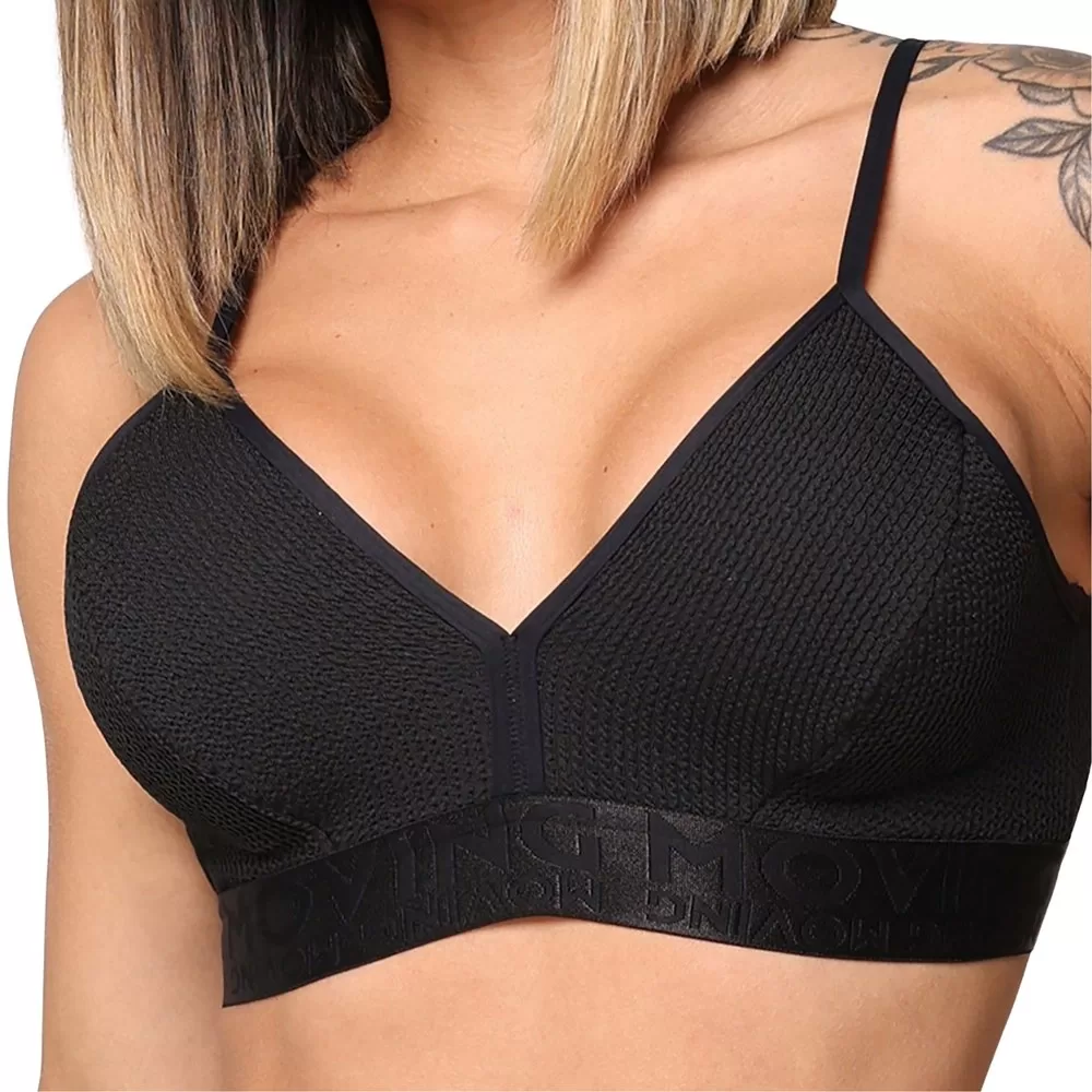 Top Milano Jacquard Confort Preto Moving