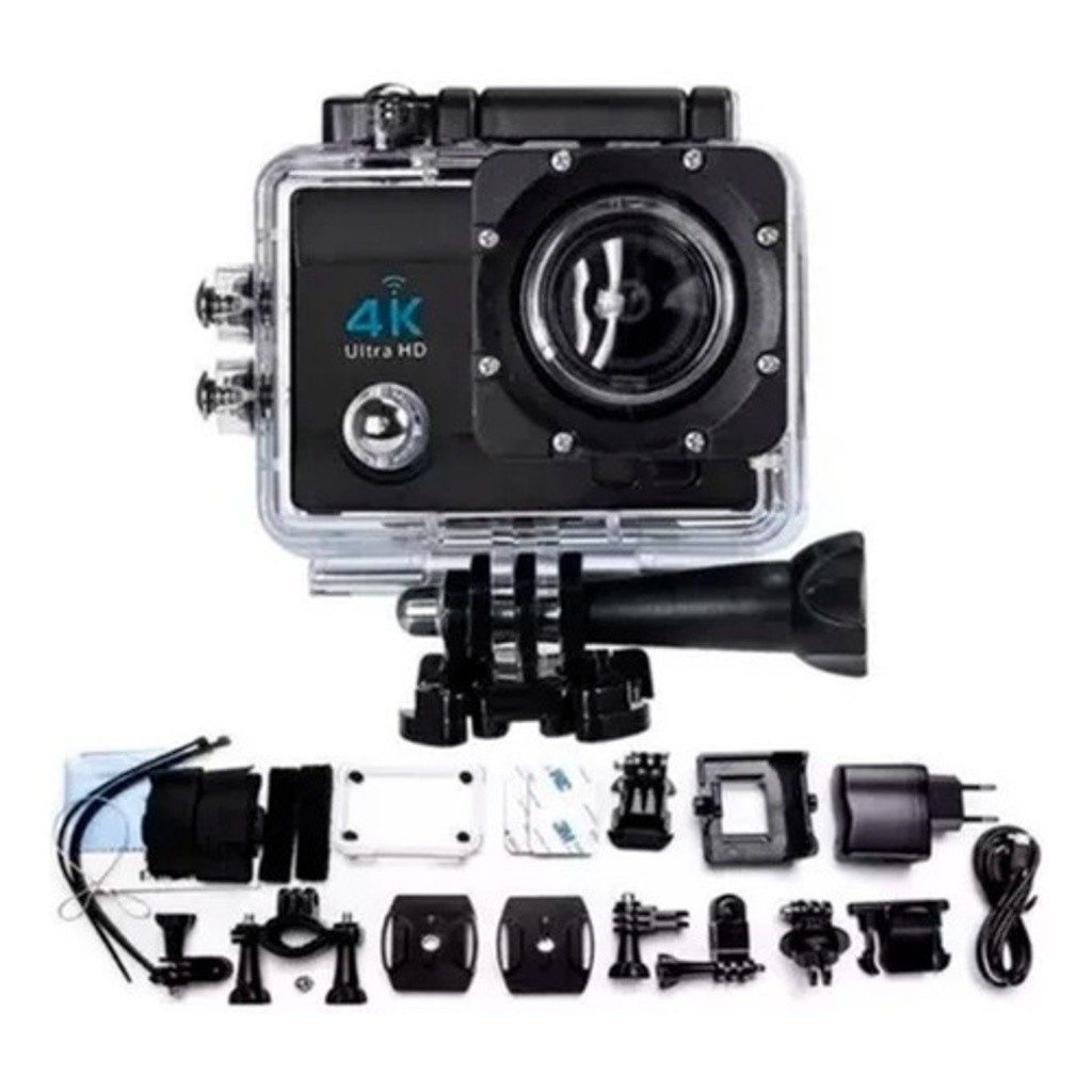 Câmera WIFI esportiva Full HD 4K à prova dágua