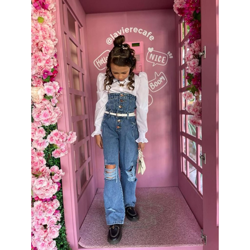 calça corselet infantil