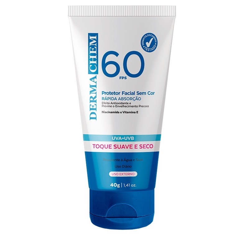 Protetor Solar Facial FPS 60 com Niacinamida e Res