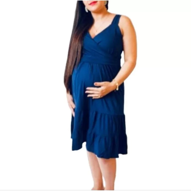 Vestido Gestante Midi Para Grávida Soltinho
