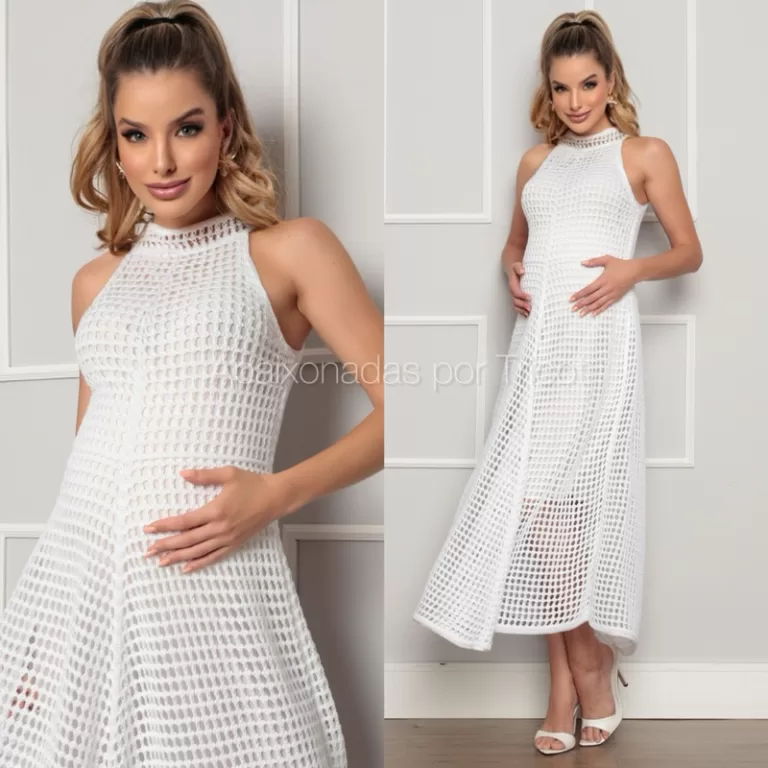 Vestido Feminino para Gestante Chá Revelação 6 