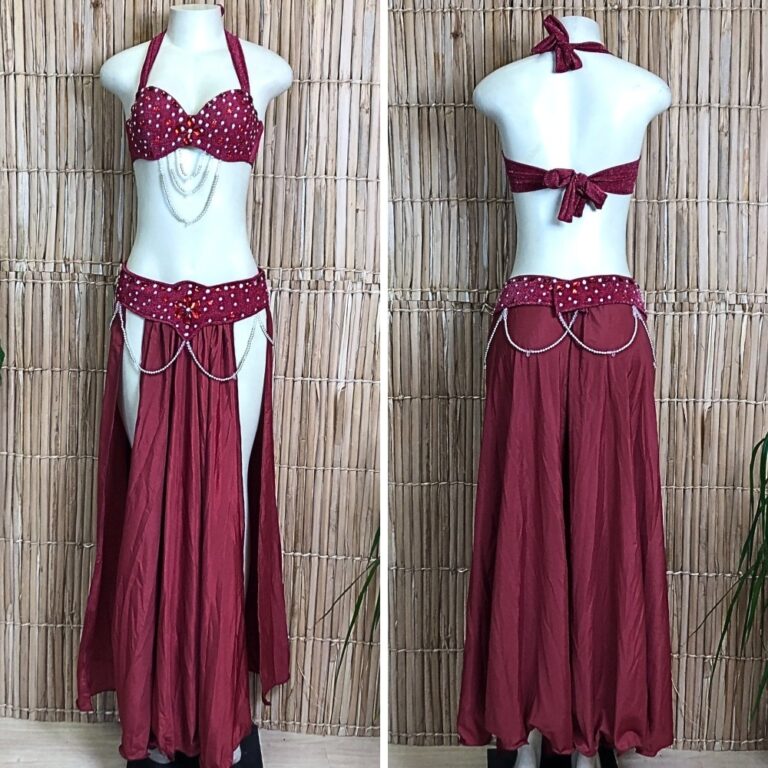 [Liquidação] Dança do Ventre Traje Bordado Comp