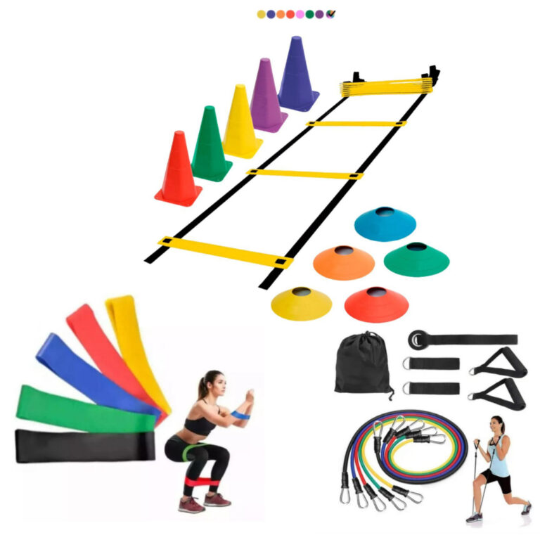 Kit Agilidade Treino Completo 1 Escada 5 Chapéus 