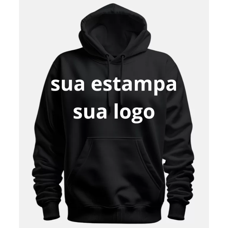 Casaco Personalizado Moletom Blusão canguro Capuz