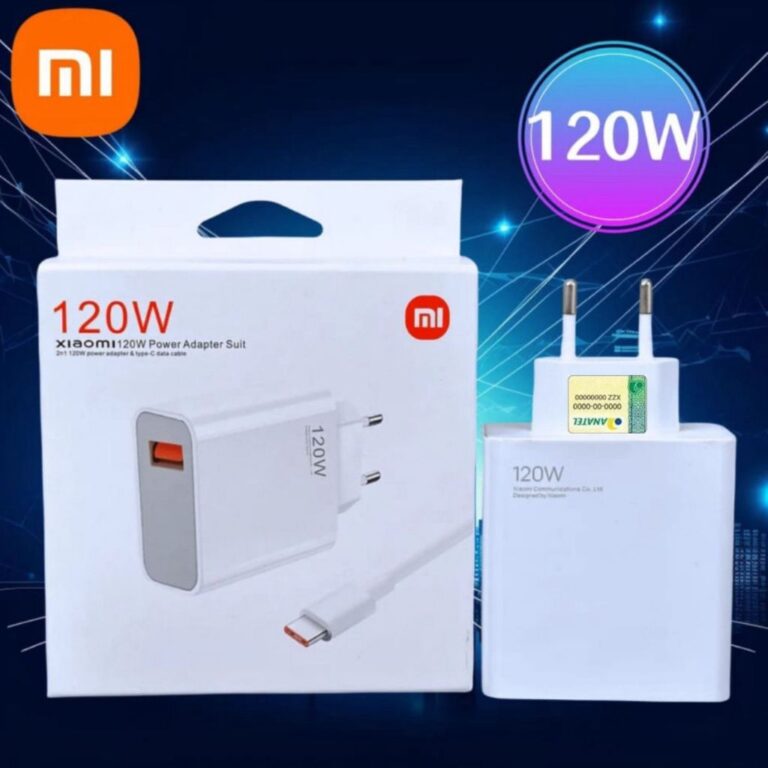 Carregador 120W Turbo Power Xiaomi Cabo 6A Usb com