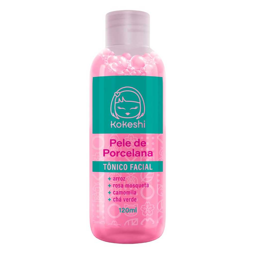 Tônico Facial Pele de Porcelana Kokeshi Limpa e Tonifica 120ml