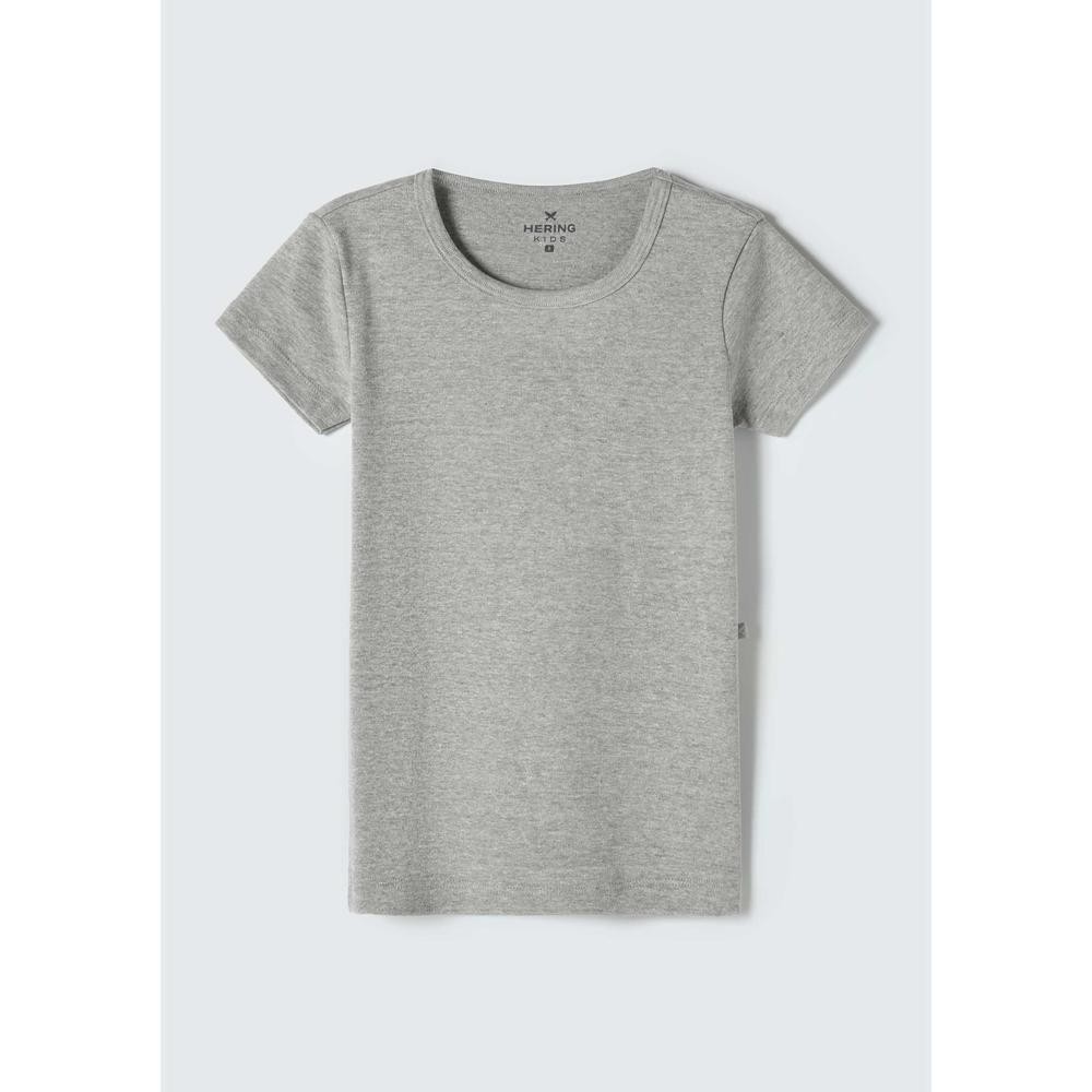 Blusa Básica Infantil Menina Manga Curta Slim Em Ribana Hering Kids