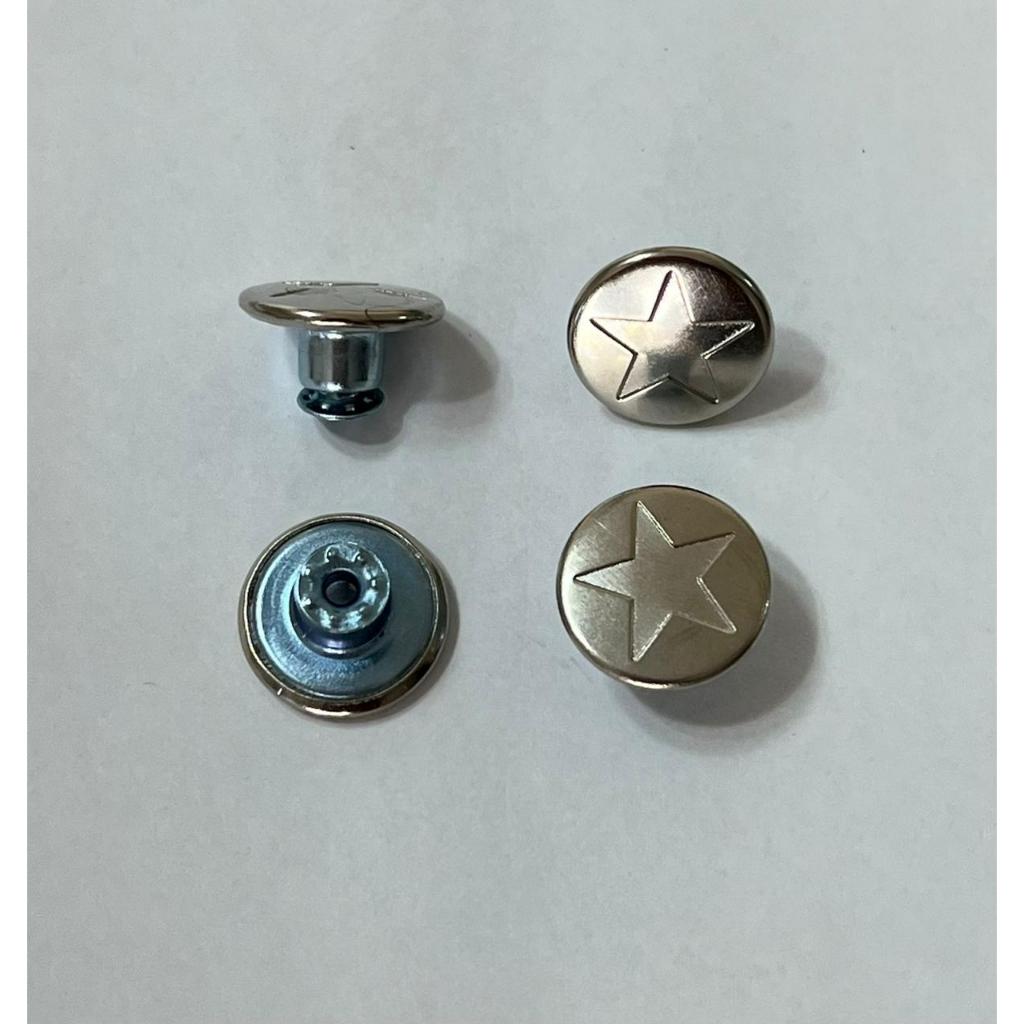 Botão Calça Jeans Tam 17 Flexível Metal 20 ou 10 Pçs