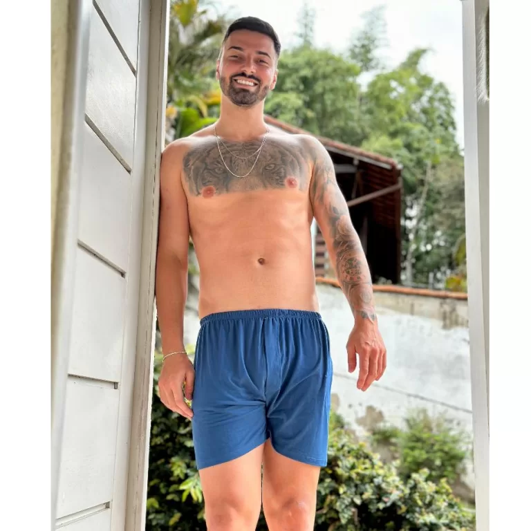 Kit 3 Cueca Samba Canção Short Malha Fria Pijama