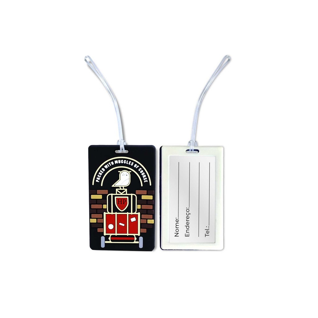 Tag Identificador De Mala Mochila Plataforma 9 ¾ Emborrachado – Tags De Bagagem Bolsa Viagem Etiquet
