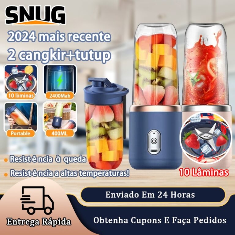 400ML 10 Lâminas Espremedor Elétrico Mini Liquid