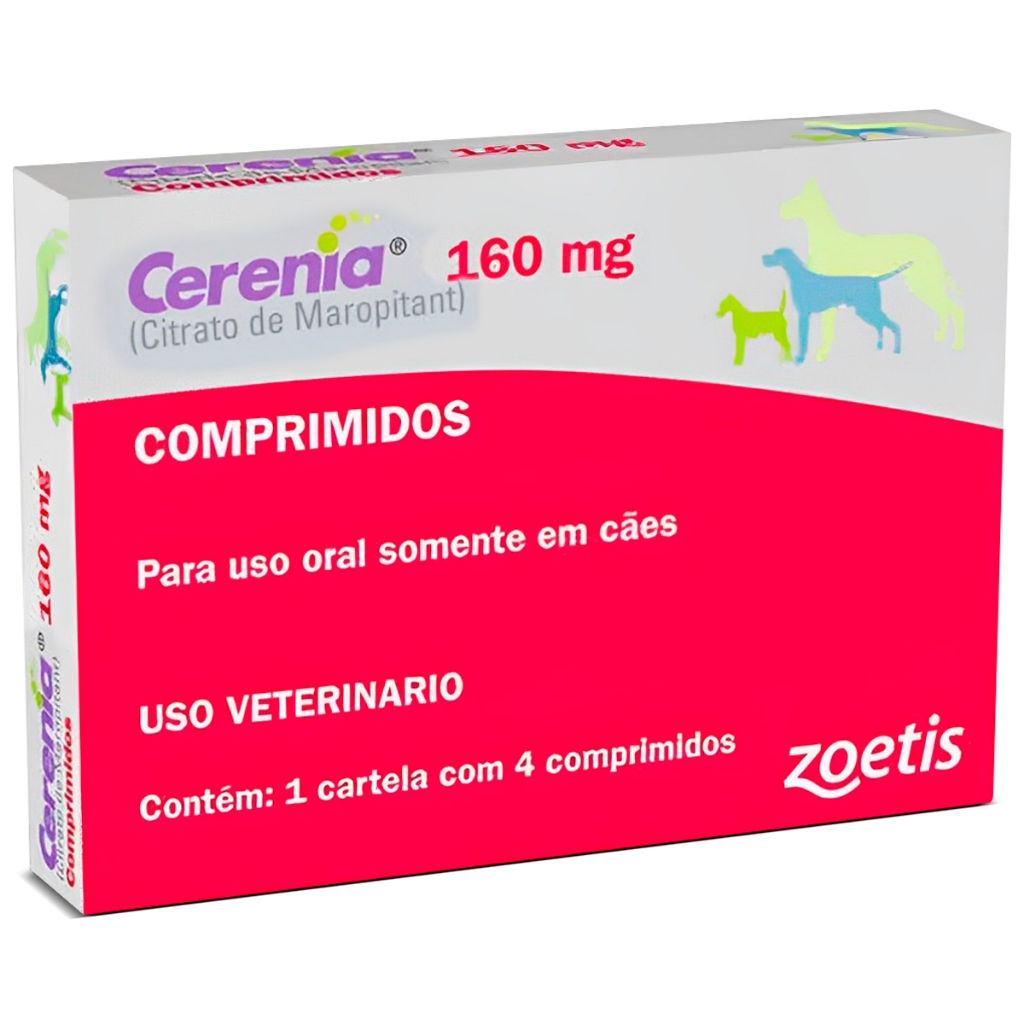 Cerenia 160 Mg – 1 Caixa Com 4 Comprimidos / Full Original