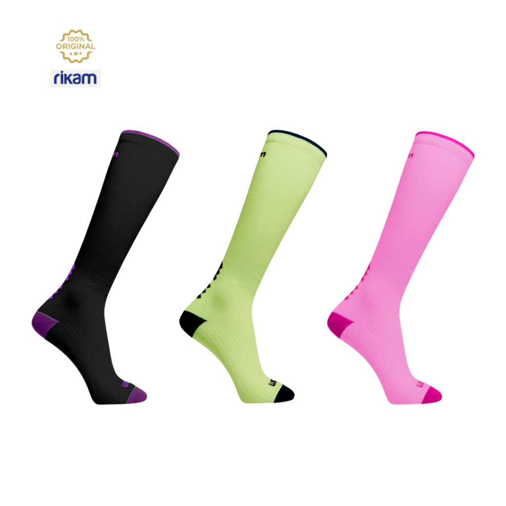 Kit 3 Meias Cano Longo de Compressão de Poliamida Feminina – Rikam