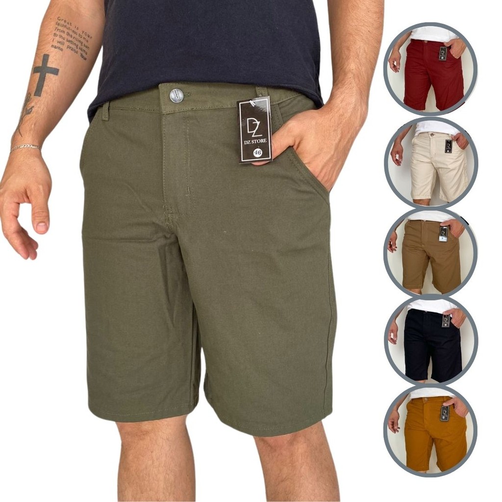 Bermuda Sarja Masculino