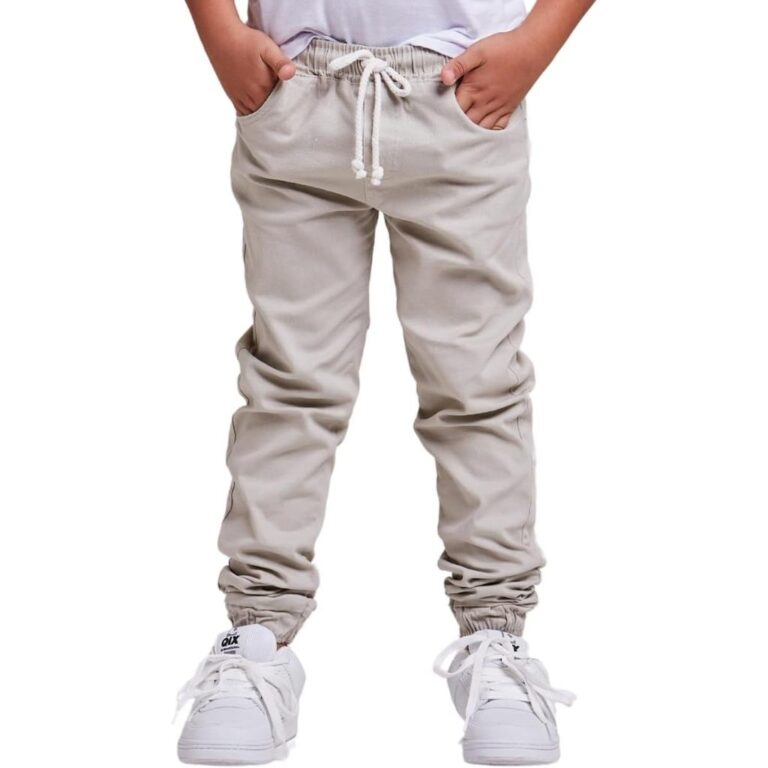 calça jogger menino infantil juvenil sarja jeans 