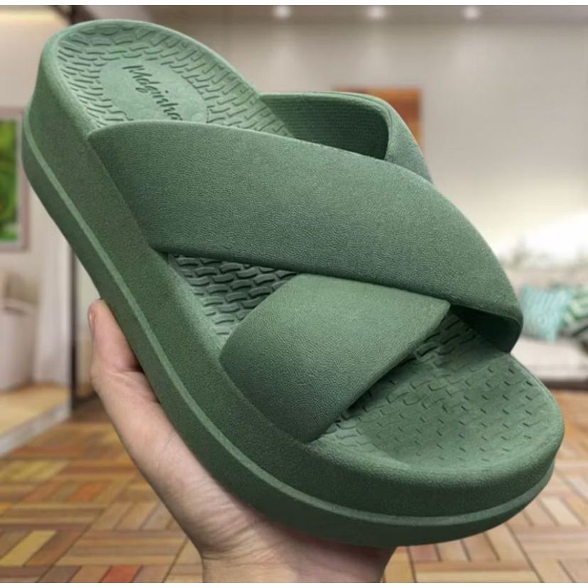 Chinelo Flat Puff plataforma Confortável Macio Leve