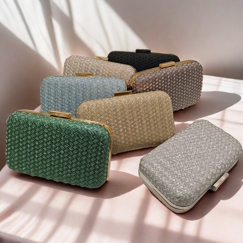 bolsa clutch casamento Casament bolsa com brilho de festa Carteira Feminina Com Glitter WT168-149