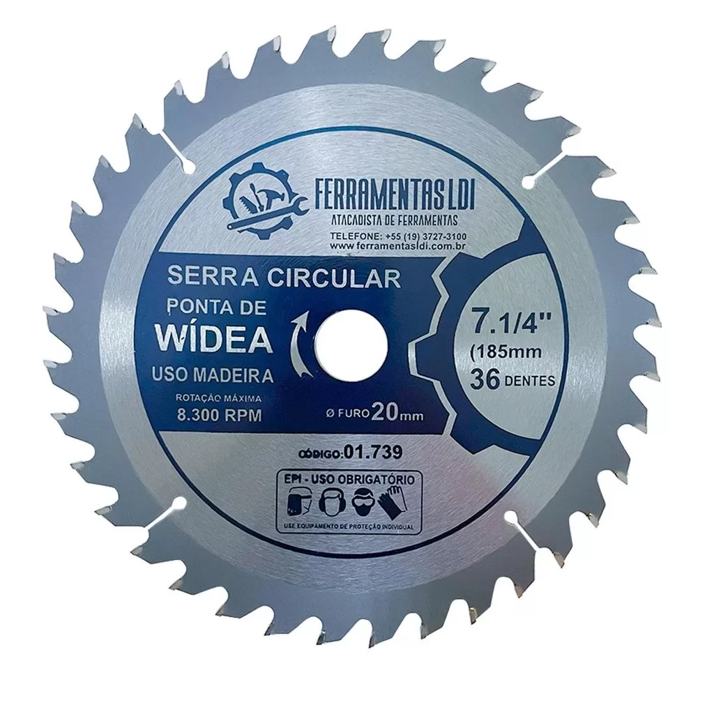 Disco Madeira Serra Circular Para Esmerilhadeira 36 Dentes