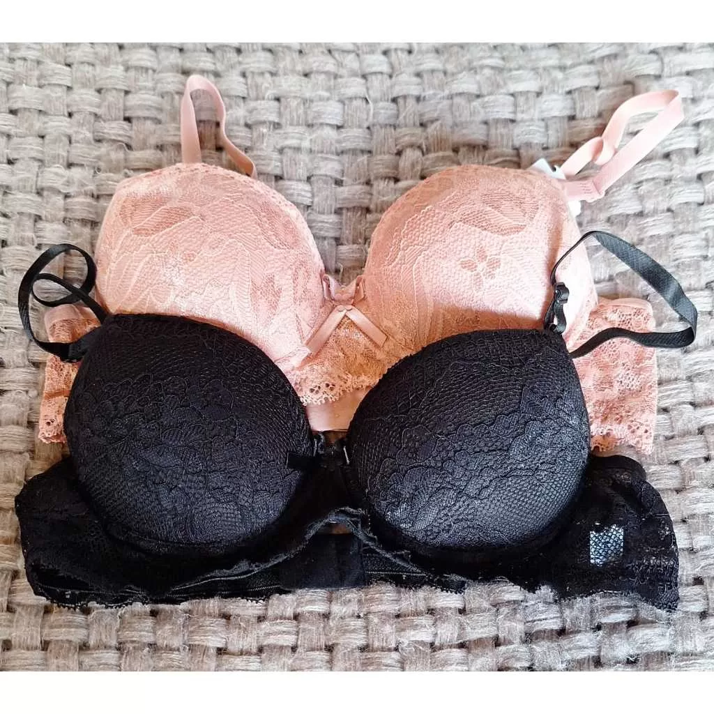 Kit 2 Sutiãs com Bojo Sutien Delicado Soutien Elegante com Bojo Todo Rendado – 010