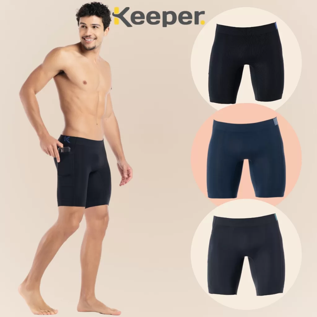3 Bermuda Térmica Keeper Anti Assaduras Resistente Masculina C Bolso Lateral Sport Alta Performance