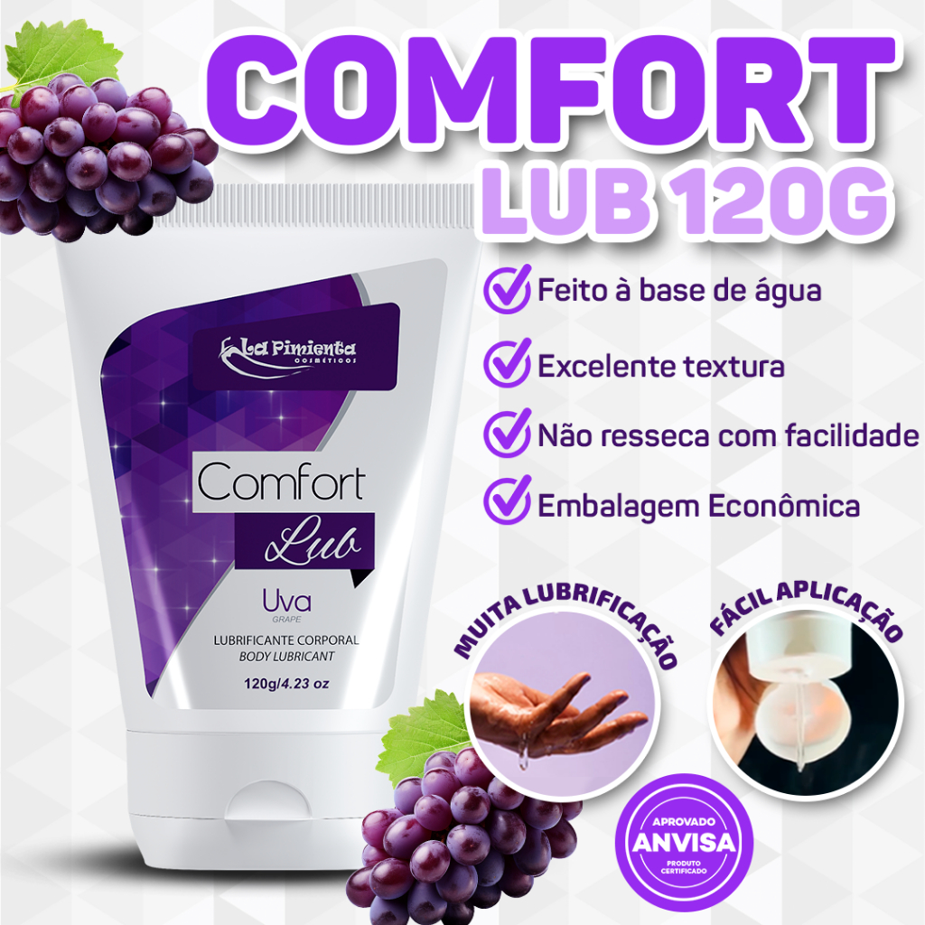 LUBRIFICANTE COMFORT 120 LUBRIFICAÇÃO LEVE E CONFORTÁVEL