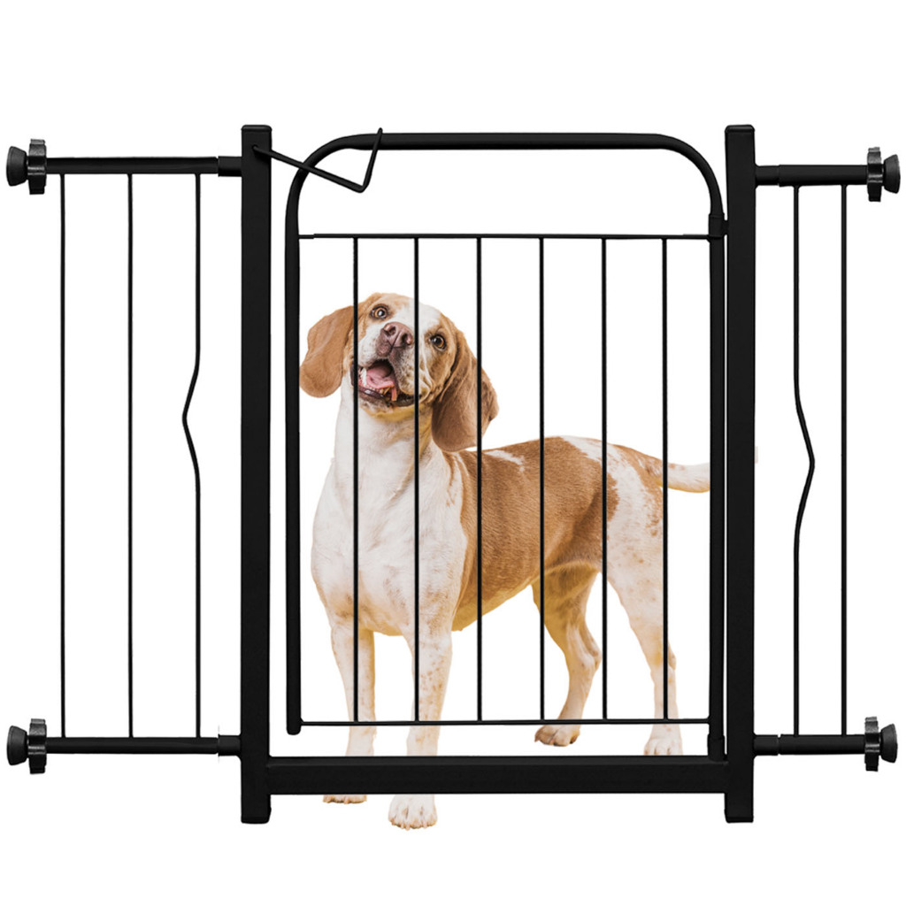 Portão Pet de Aço Segurança  50 a 90 cm de Comprimento + 1 Extensor de 10cm +1Extensor de 20cm