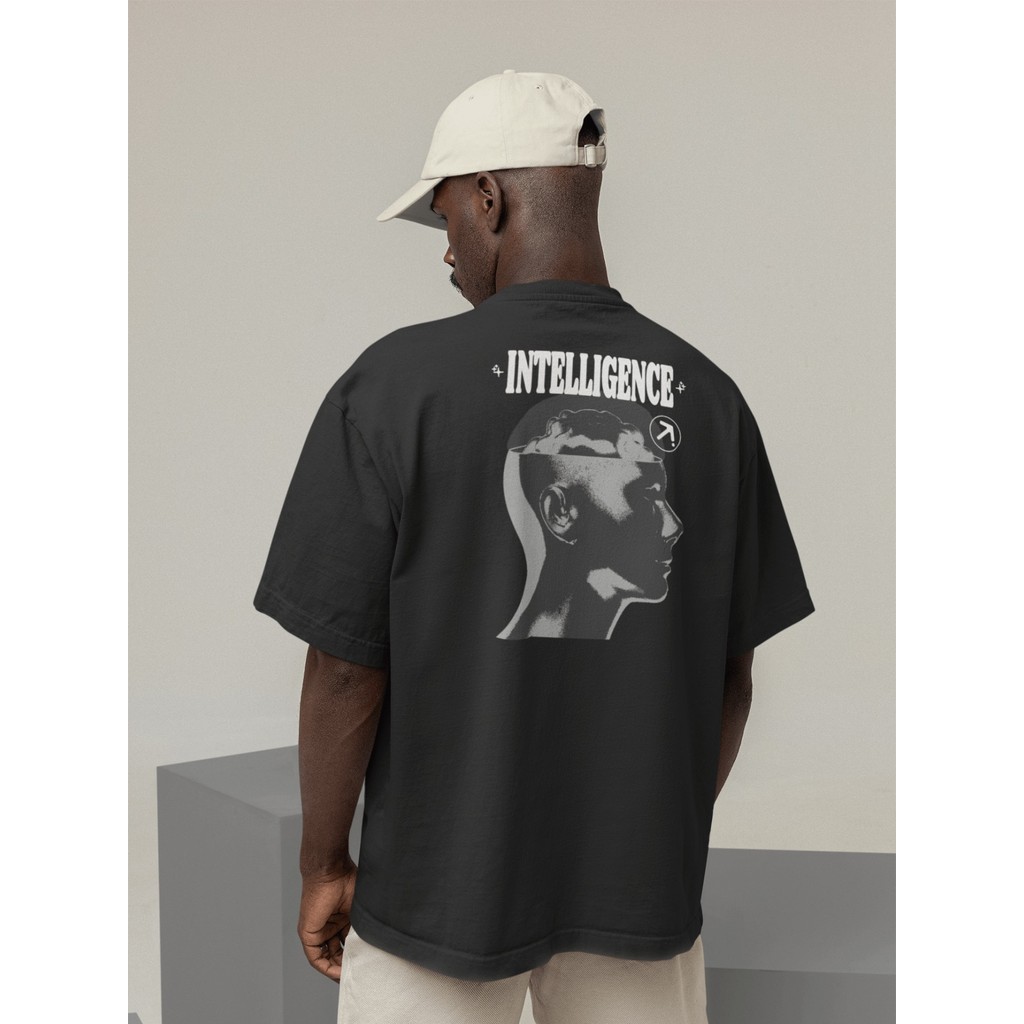 Camisa Camiseta Oversize Gola Alta Streetwear Masculino e Feminino Treino e Dia a Dia Preto e Off Wh