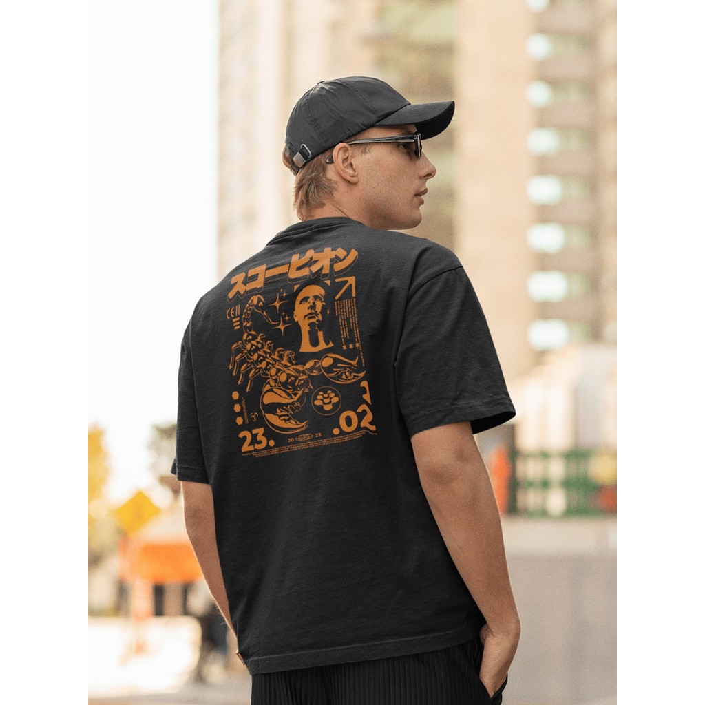 Camisa Camiseta Oversized Gola Alta Streetwear Masculino e Feminino para Treino e Dia a Dia Preto e