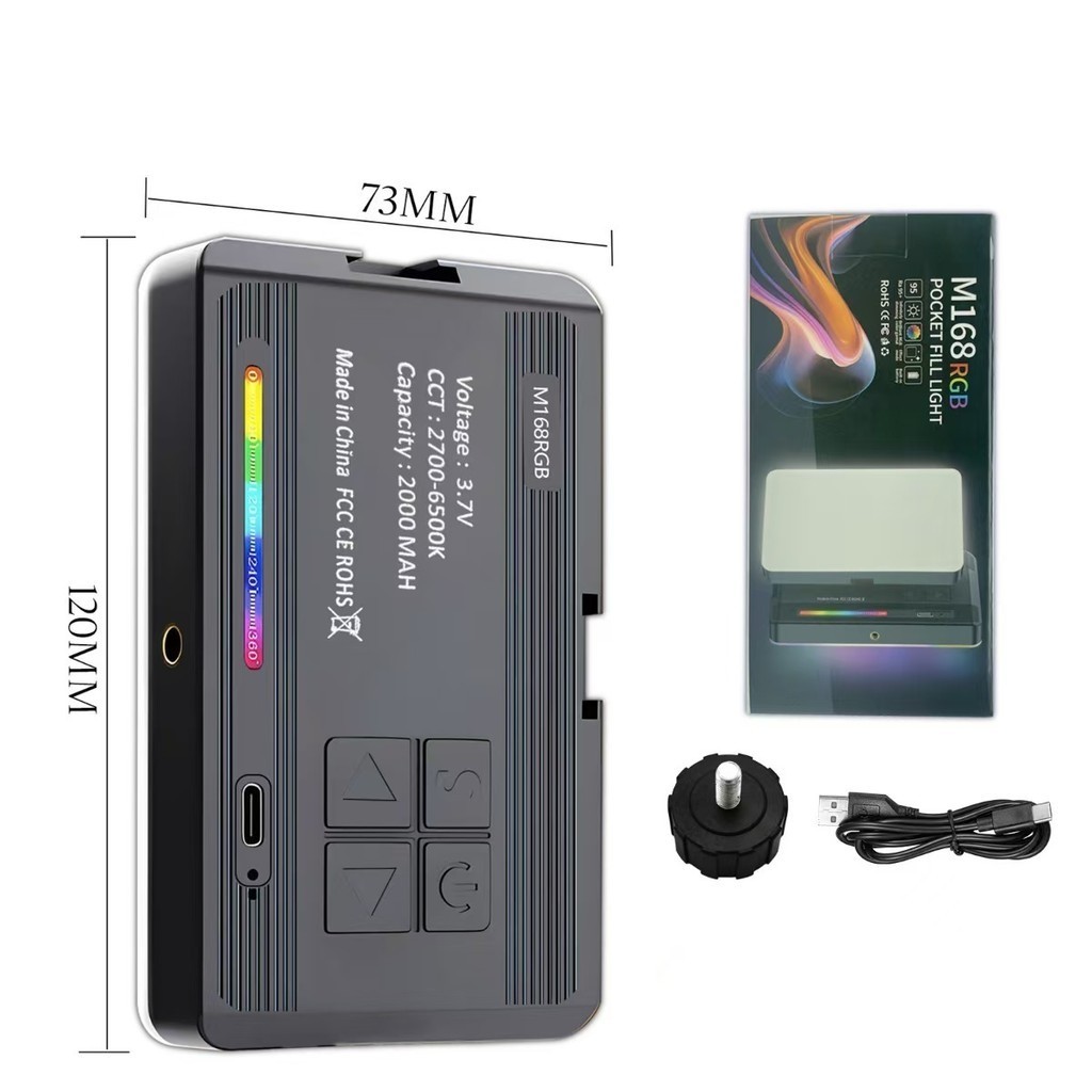 Luz de preenchimento e luz quente para fotografia LED RGB 2700k-6500k Luz fotográfica profissional p