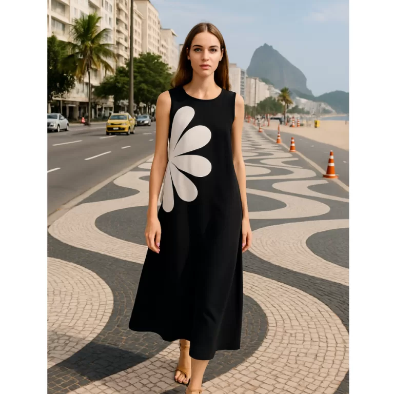 Vestido Feminino Inspiração Farm Soltinho Moda V