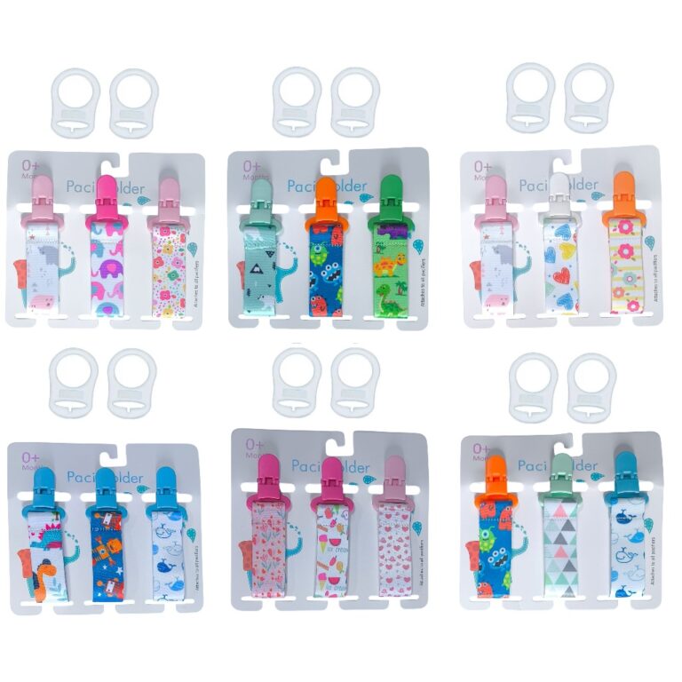2 anéis argola silicone para chupeta Mam Nuk + 3 