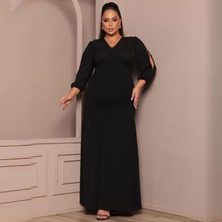 Vestido Longo Feminino Plus Size Festa Madrinha El