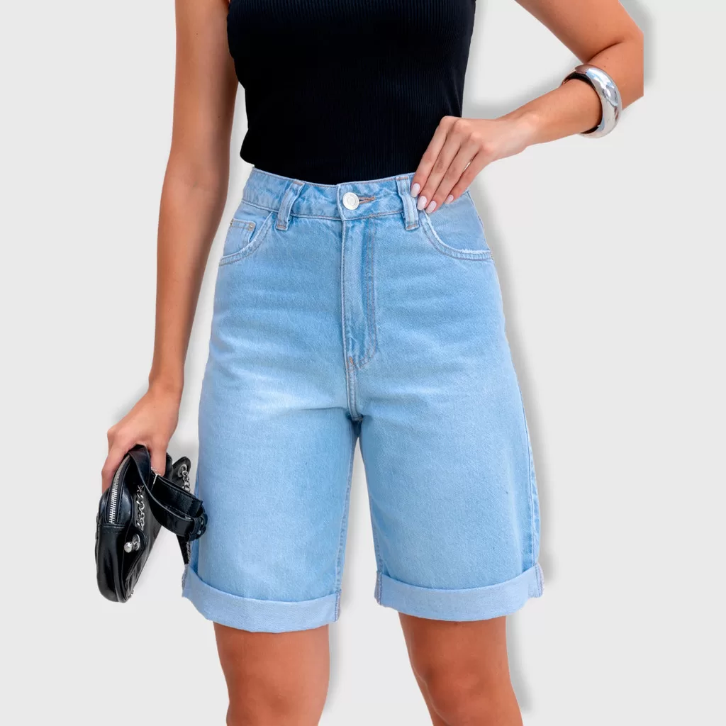 Bermuda Jorts Barra Normal Feminina Revanche Ballobar