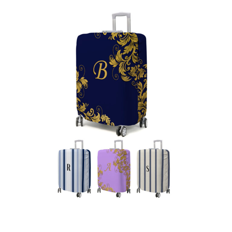 Capa de Mala Decorativa Personalizada Com Sua Letr