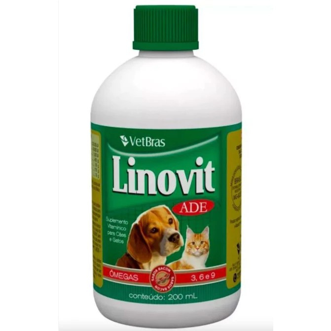 Linovit 200 ml Suplemento Vitaminico Para Cães E 