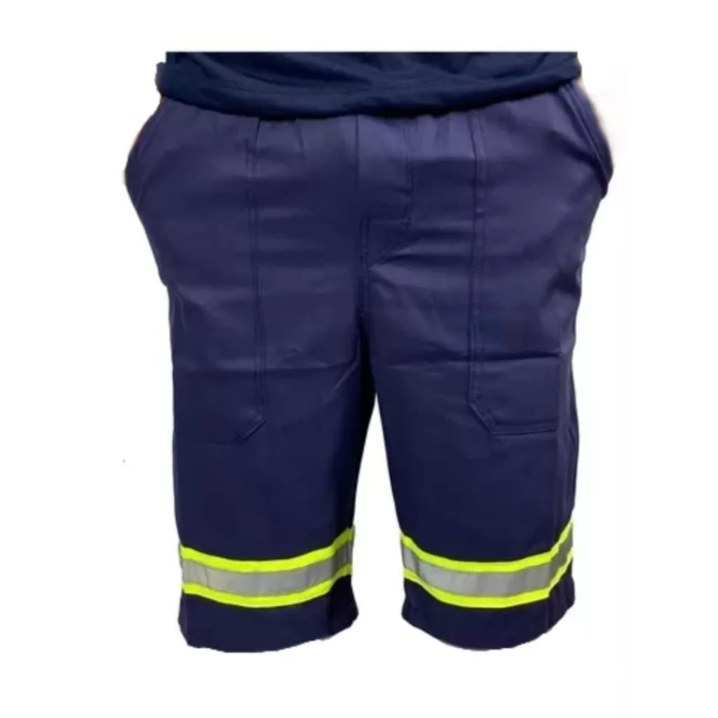 Kit 01 Bermuda Profissional com Refletivo para Trabalho Uniforme