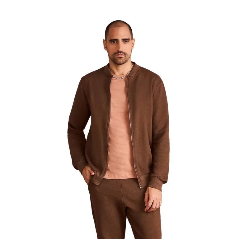JAQUETA MASCULINA LISA MOLETOM ALFAIATARIA KO1332-