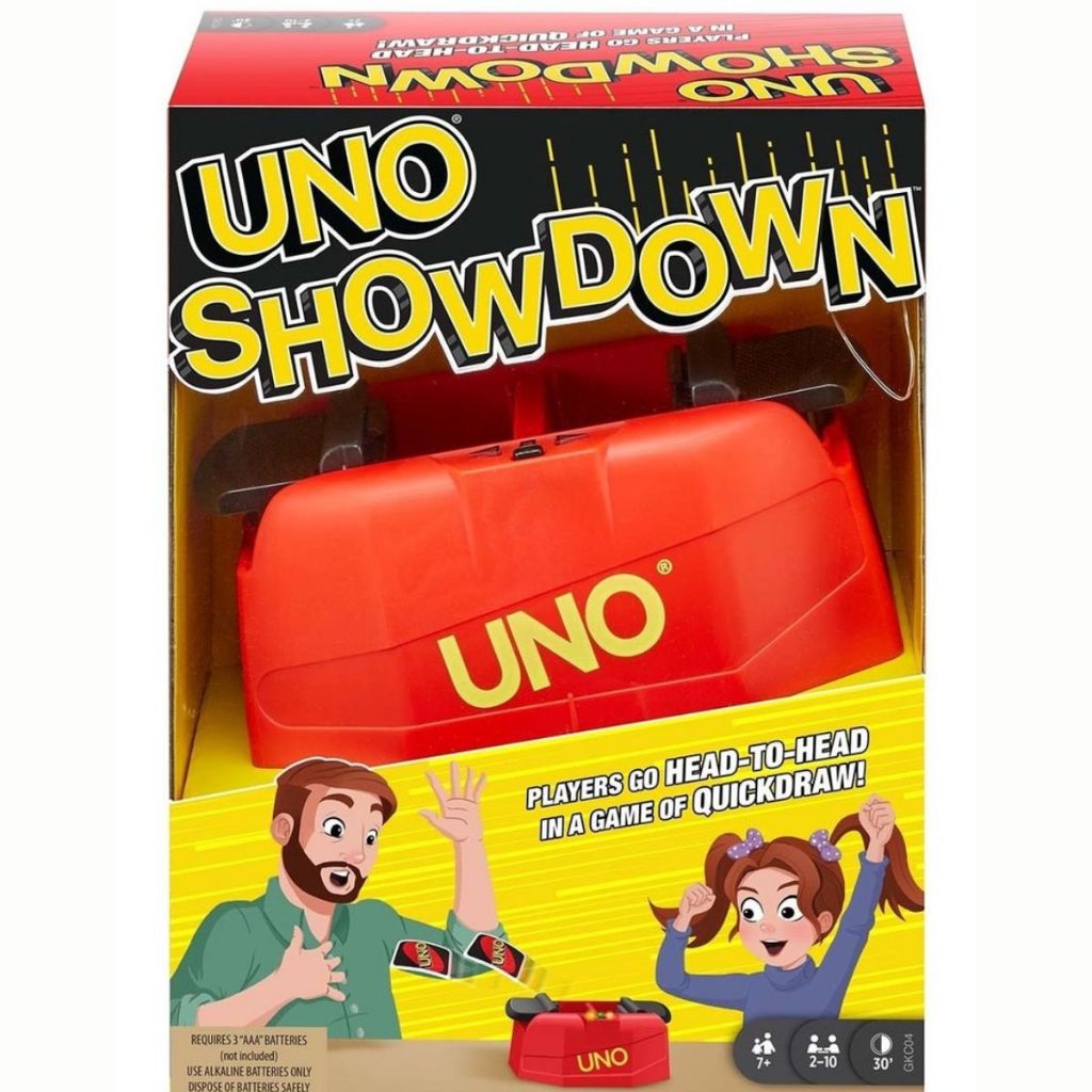 Jogo de Cartas Familiar Uno Showdown para 2 a 10 jogadores | Diversao Garantida