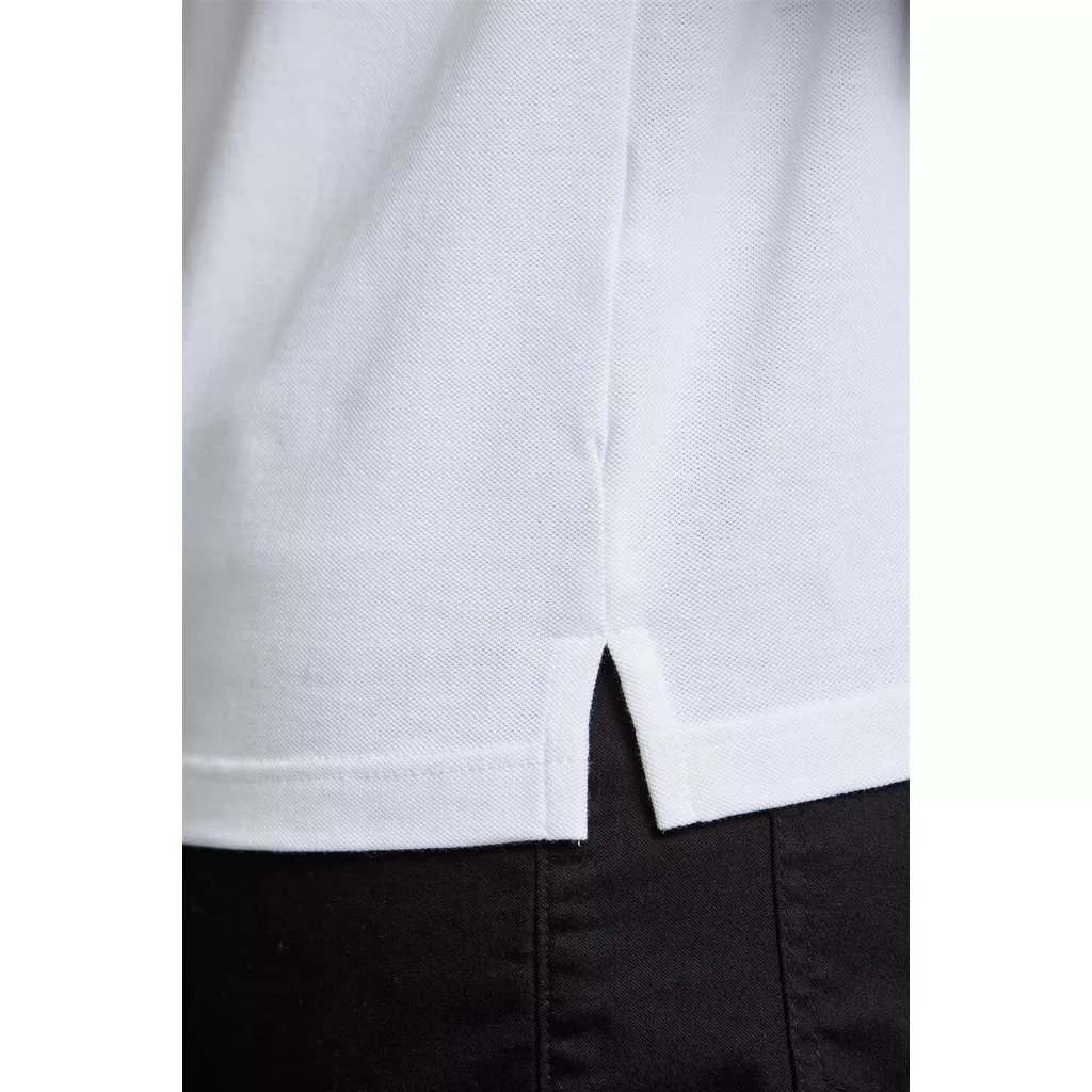 Polo Manga Curta Comfort Piquet – Branco