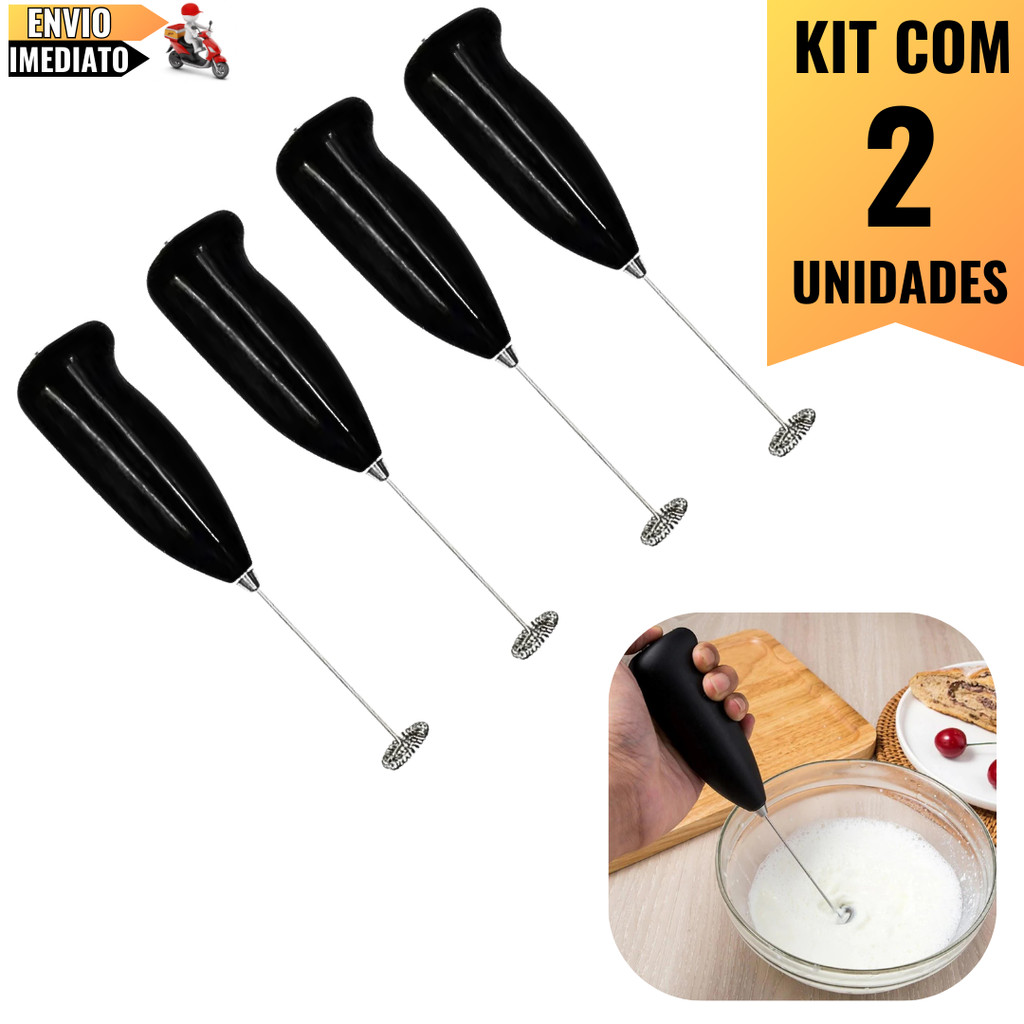 Kit 2 Misturadores de Bebidas em Aço Inox Qualidade e Elegância para Uso Doméstico e Profissional